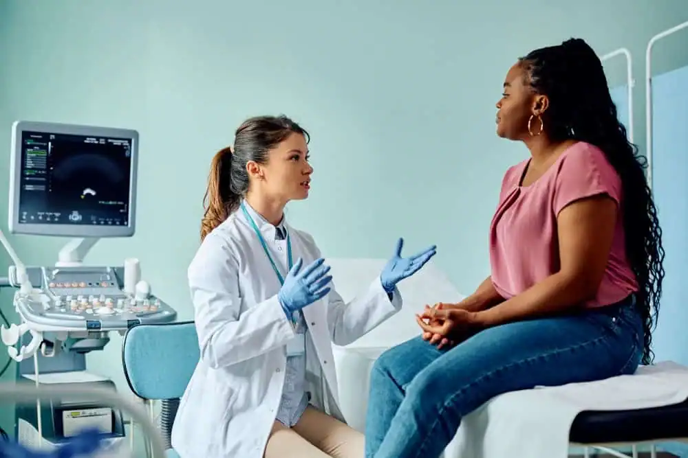 Woman have consultation about vaginal laxity Ayr