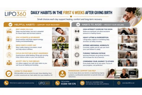 What to Do (and Avoid) in the First 6 Weeks After Giving Birth To Avoid Diastasis Recti 3 First 6 Weeks After Giving Birth To Avoid Diastasis Recti Ayr : Daily Habits in the First 6 Weeks After Giving Birth